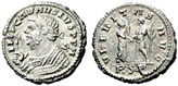 A close-up of the front and the back of a coin

Description automatically generated